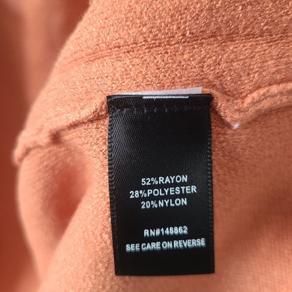 Torrid Everyday Plush Anorak Hooded Cardigan Sweater Plus Size 3X Orange - Picture 6 of 7